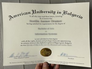 American University in Bulgaria degree