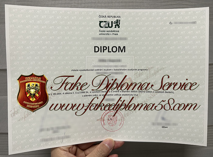 Česká zemědělská univerzita v Praze diploma
