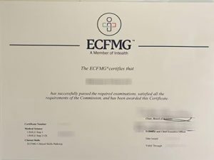 ECFMG certificate