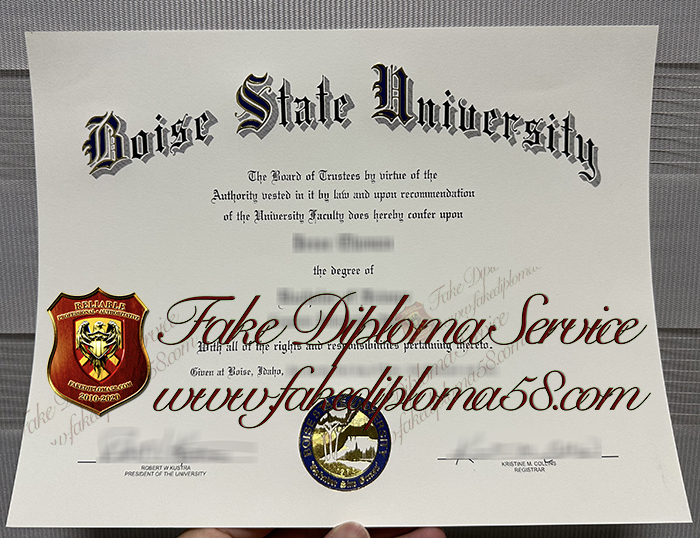 Boise State University diploma