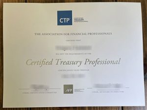 Certified Treasury Professional certificate
