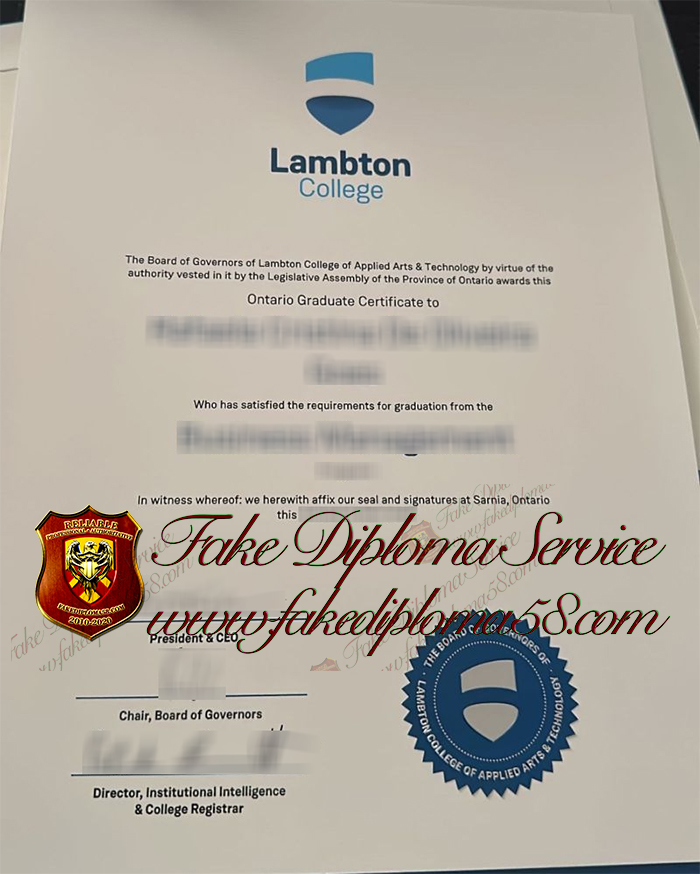 Lambton College diploma