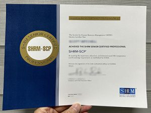 SHRM-SCP certificate