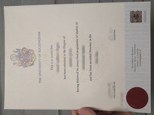 University of Buckingham diploma