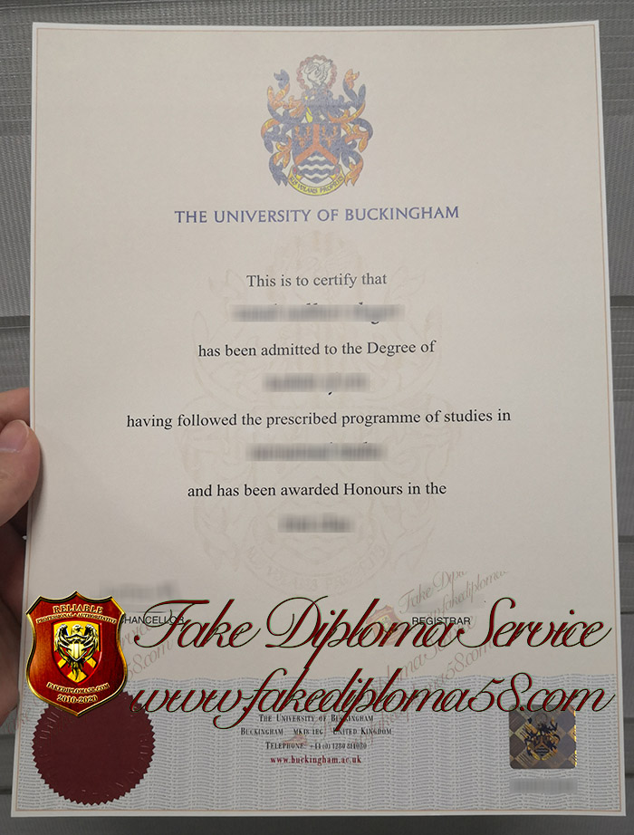 University of Buckingham diploma