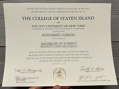 How can i order a fake CUNY College of Staten Island diploma in 2024?