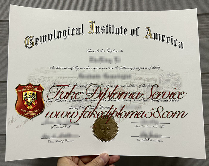 Gemological Institute of America diploma