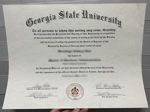 Georgia State University diploma