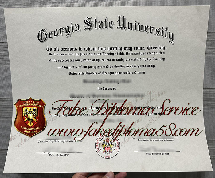 Georgia State University diploma
