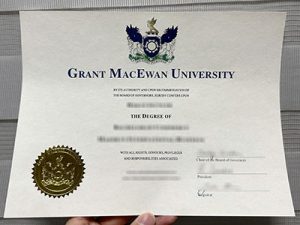 Grant MacEwan University diploma