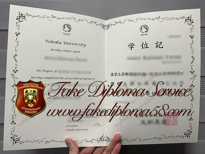 Tohoku University diploma