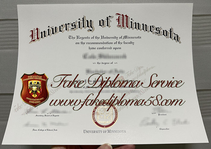 University of Minnesota diploma
