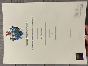 Birmingham City University diploma