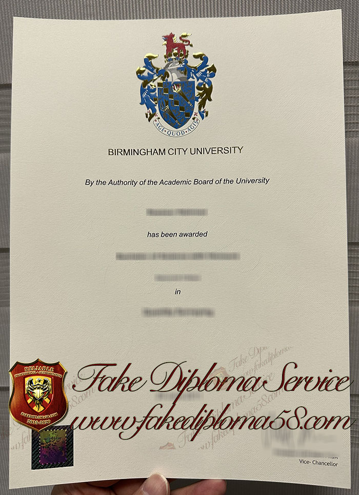 Birmingham City University diploma