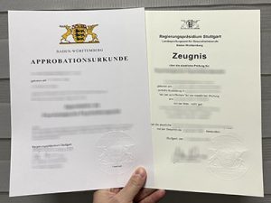 Baden-Württemberg Approbationsurkunde