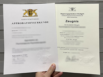 How to obtain a Baden-Württemberg Approbationsurkunde online?