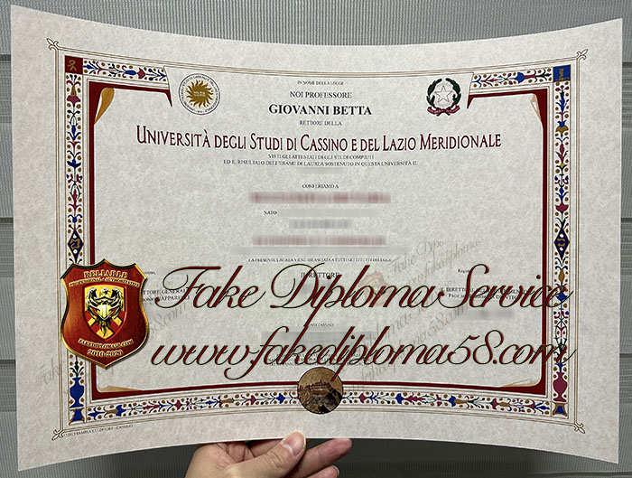 Università degli Studi di Cassino e del Lazio Meridionale diploma