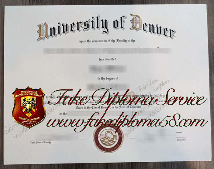 University of Denver diploma