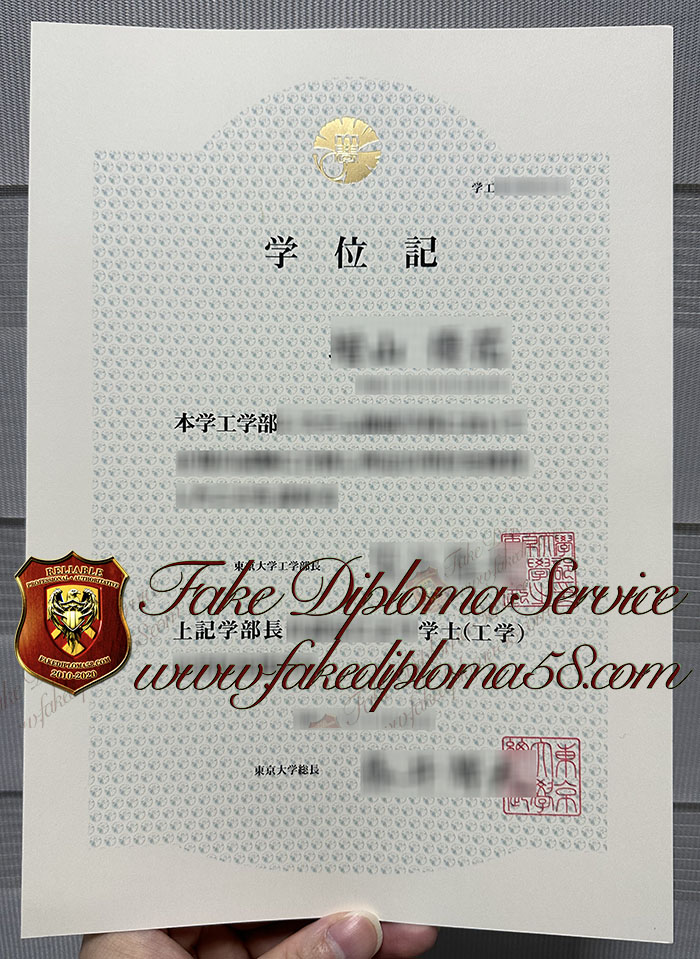 University of Tokyo diploma