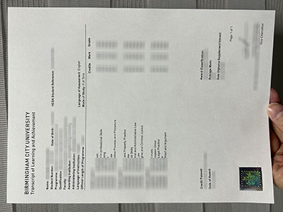 How to obtain a Birmingham City University transcript in 2025?