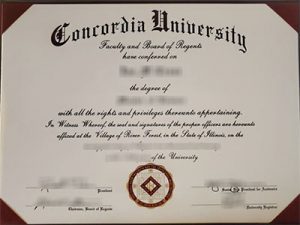 Concordia University Chicago diploma