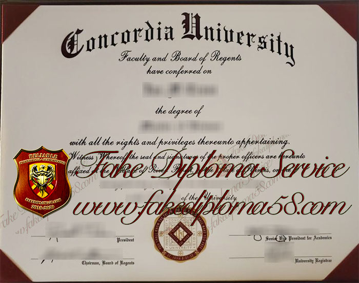 Concordia University Chicago diploma