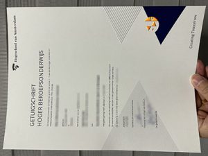 Hogeschool van Amsterdam diploma