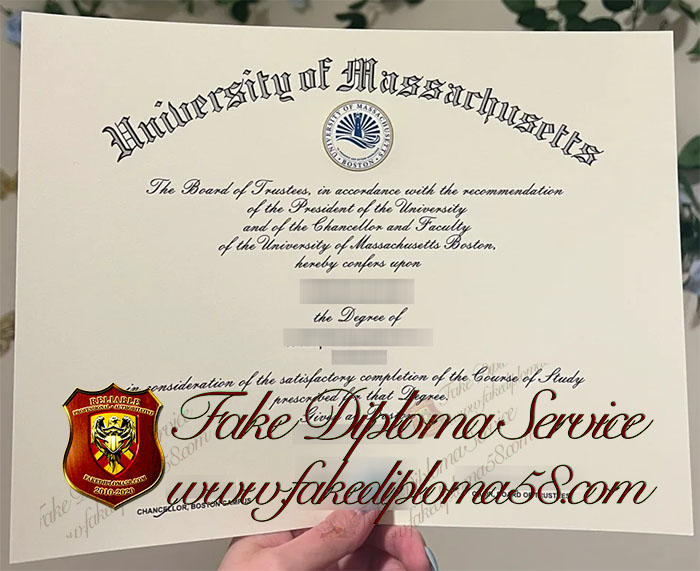 University of Massachusetts Boston diploma