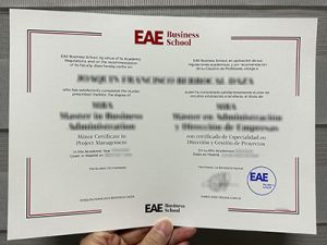 EAE Business School diploma