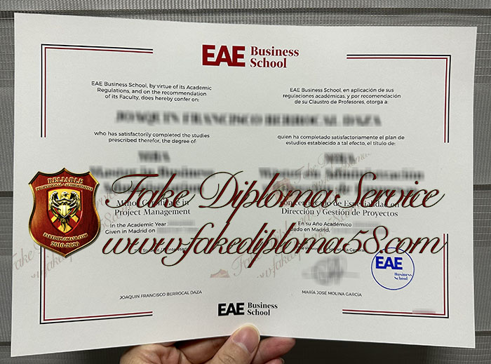 EAE Business School diploma