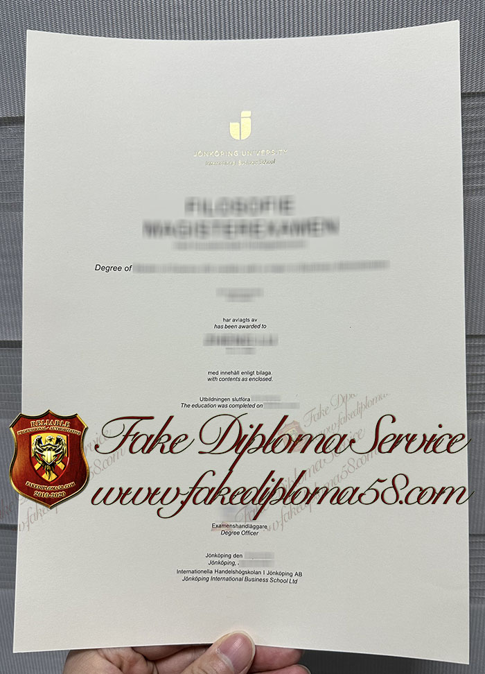 Jönköping University diploma