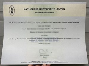 Katholieke Universiteit Leuven diploma
