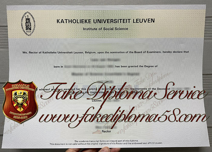Katholieke Universiteit Leuven diploma