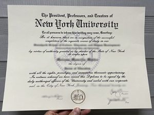 New York University diploma