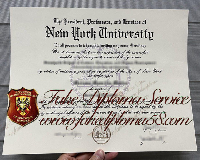 New York University diploma
