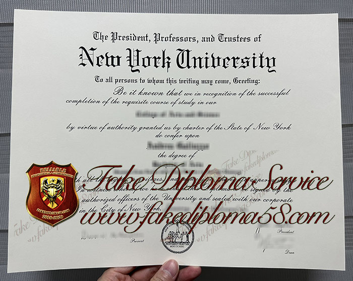 New York University diploma