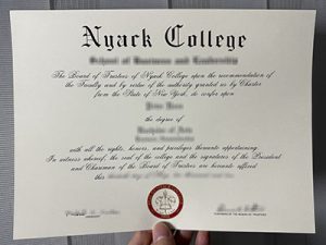 Nyack College diploma