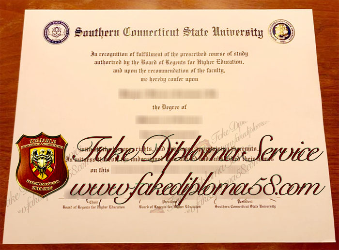 Southern Connecticut State University diploma