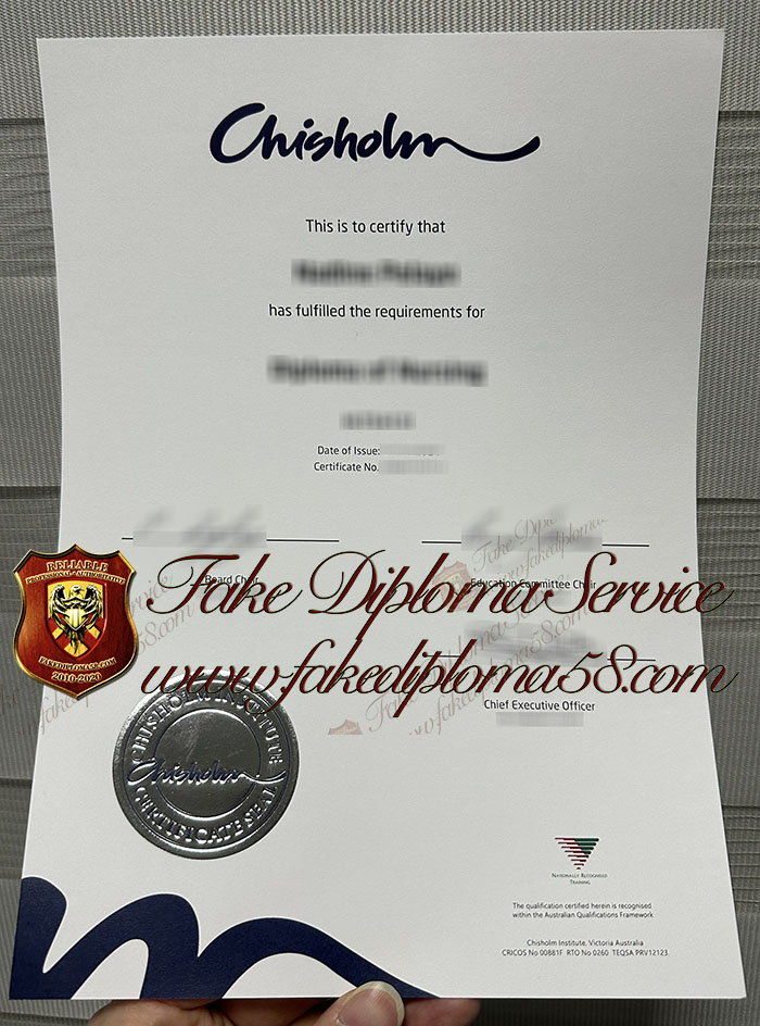 Chisholm Institute certificate