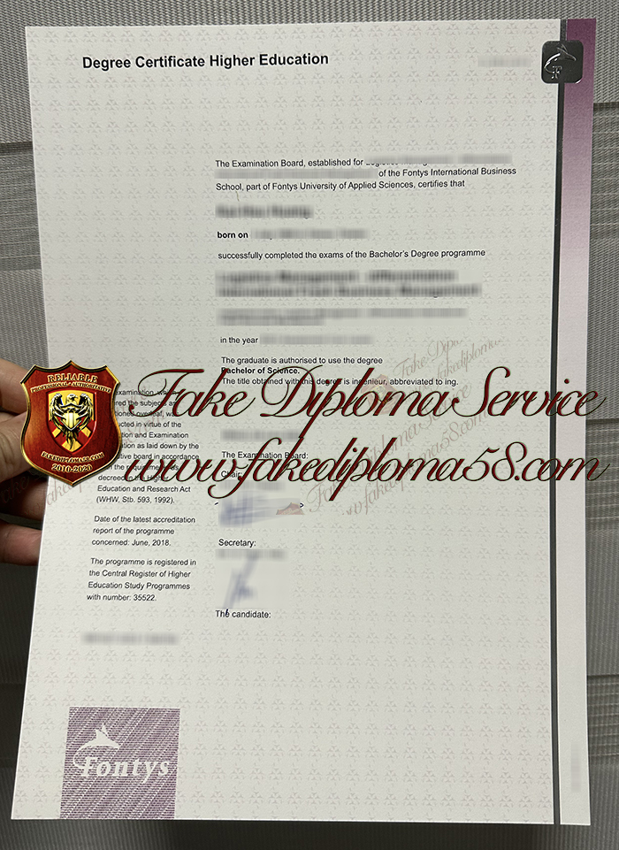 Fontys diploma