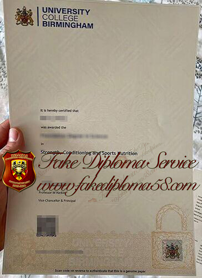 University College Birmingham diploma