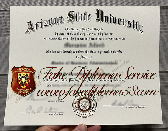 Arizona State University diploma
