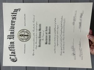 Claflin University diploma