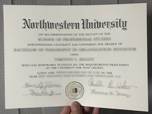 Northwestern University diploma