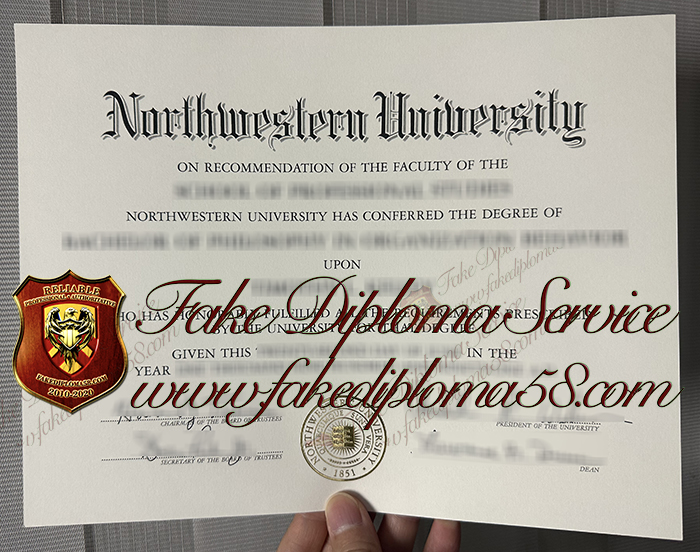 Northwestern University diploma