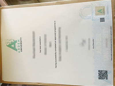 Arden University diploma