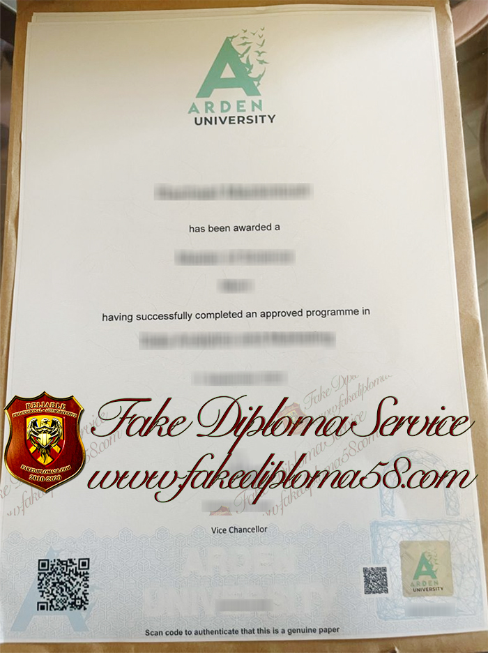 Arden University diploma