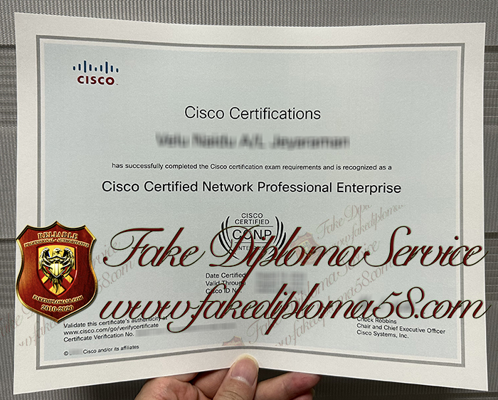 CCNP certificate