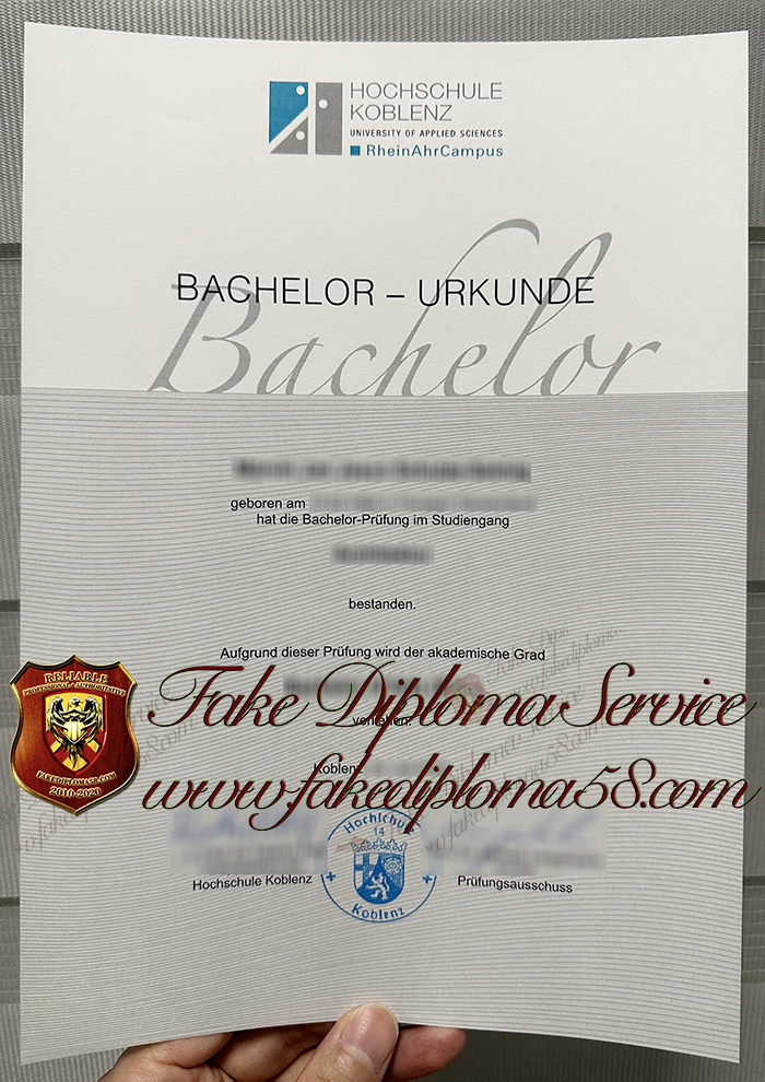 Hochschule Koblenz urkunde