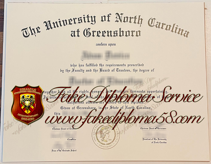 University of North Carolina at Greensboro diploma